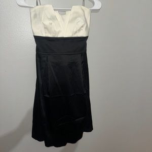 White and Black Dress